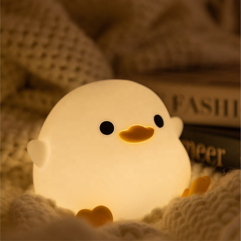1pc Cute Duck Led Night Light - Night Lights with Soft Silicone, Adjustable Soft Light, USB Powered, Perfect for Bedroom, Study, Gift for Friends and Rabbit Easter Gift