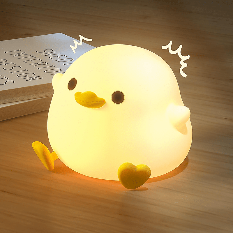 1pc Cute Duck Led Night Light - Night Lights with Soft Silicone, Adjustable Soft Light, USB Powered, Perfect for Bedroom, Study, Gift for Friends and Rabbit Easter Gift