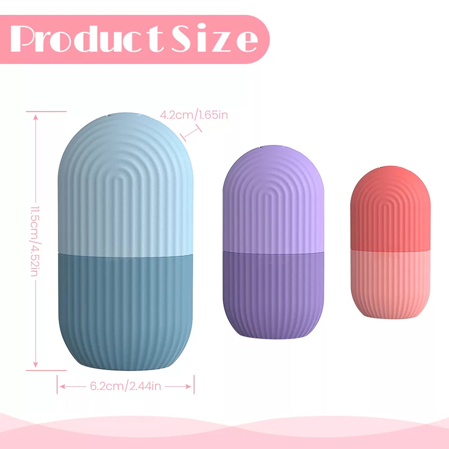 Silicone Ice Face Roller with Cucumber Design - Ideal for Eye and Neck Contouring, Beauty Facial Massage Tool, Unscented, No Battery Needed, Skin Care Essentials|Cucumber Theme Decor|Silicone Material