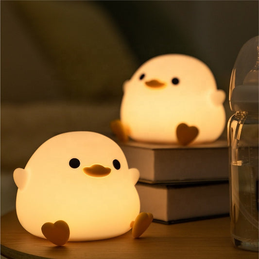 1pc Cute Duck Led Night Light - Night Lights with Soft Silicone, Adjustable Soft Light, USB Powered, Perfect for Bedroom, Study, Gift for Friends and Rabbit Easter Gift