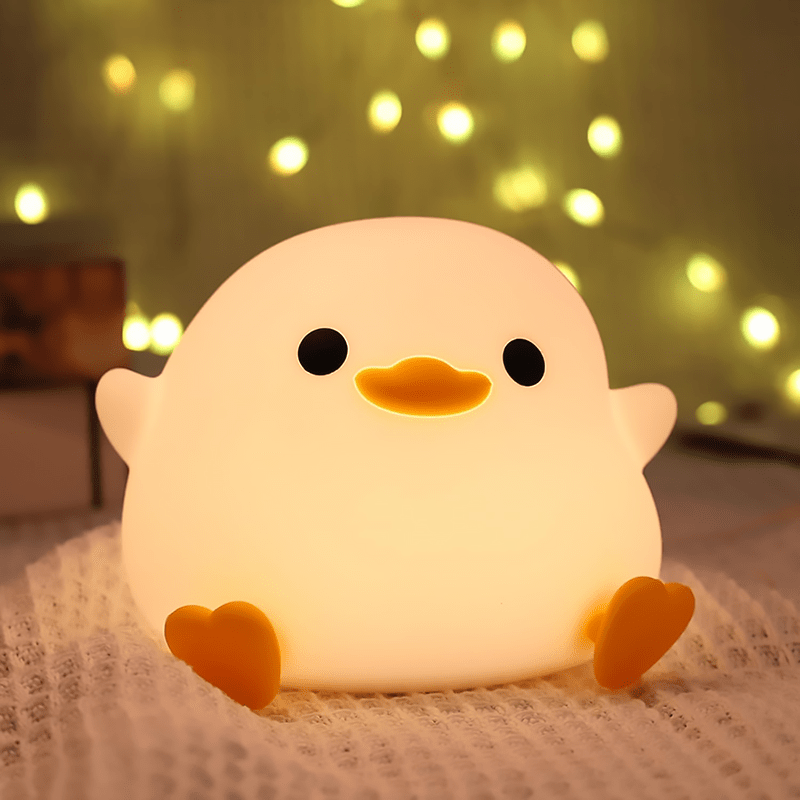1pc Cute Duck Led Night Light - Night Lights with Soft Silicone, Adjustable Soft Light, USB Powered, Perfect for Bedroom, Study, Gift for Friends and Rabbit Easter Gift