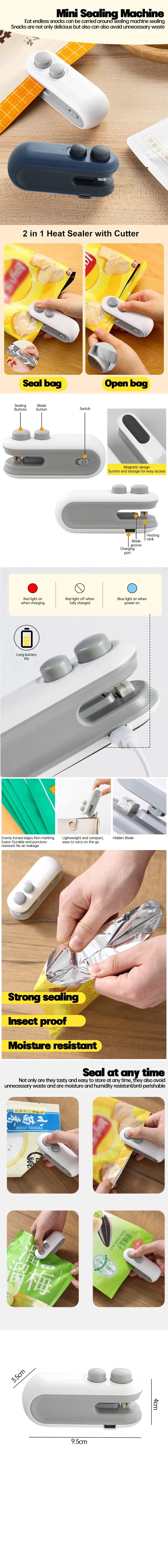 Mini Bag Sealer – Cut & Seal Snacks Anywhere!