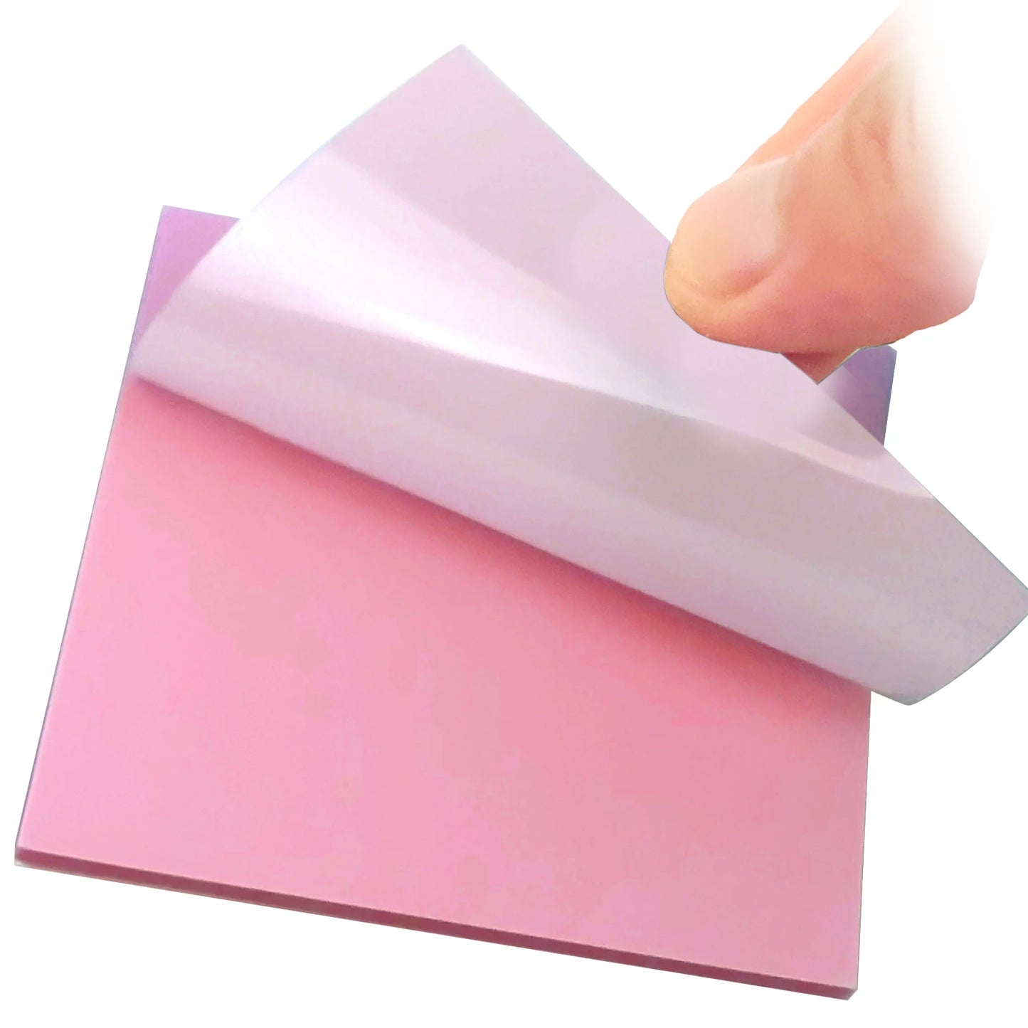 50 Sheets Creative Transparent PET Sticky Notes Pad Waterproof Self-Adhesive Memo Pads for School Office Stationery Supplies