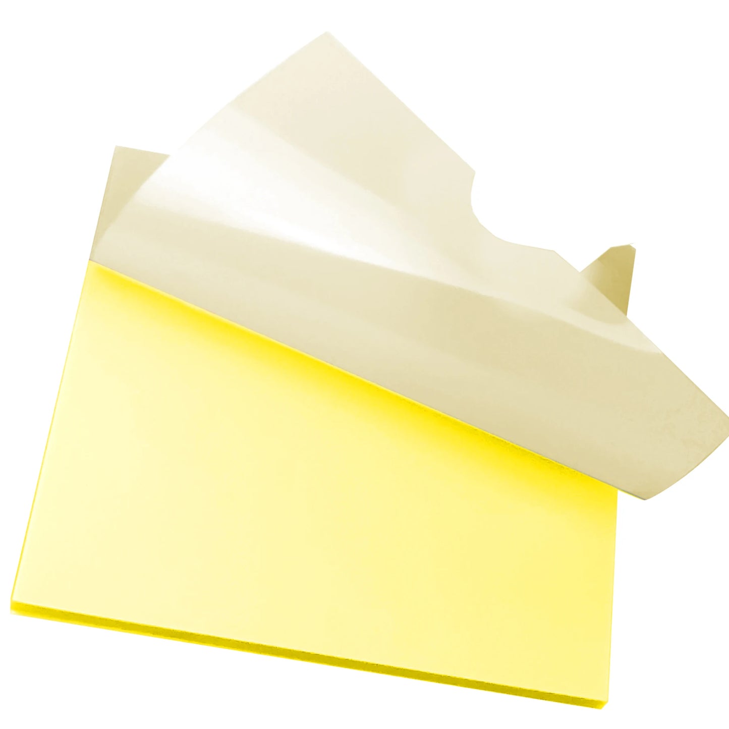 50 Sheets Creative Transparent PET Sticky Notes Pad Waterproof Self-Adhesive Memo Pads for School Office Stationery Supplies