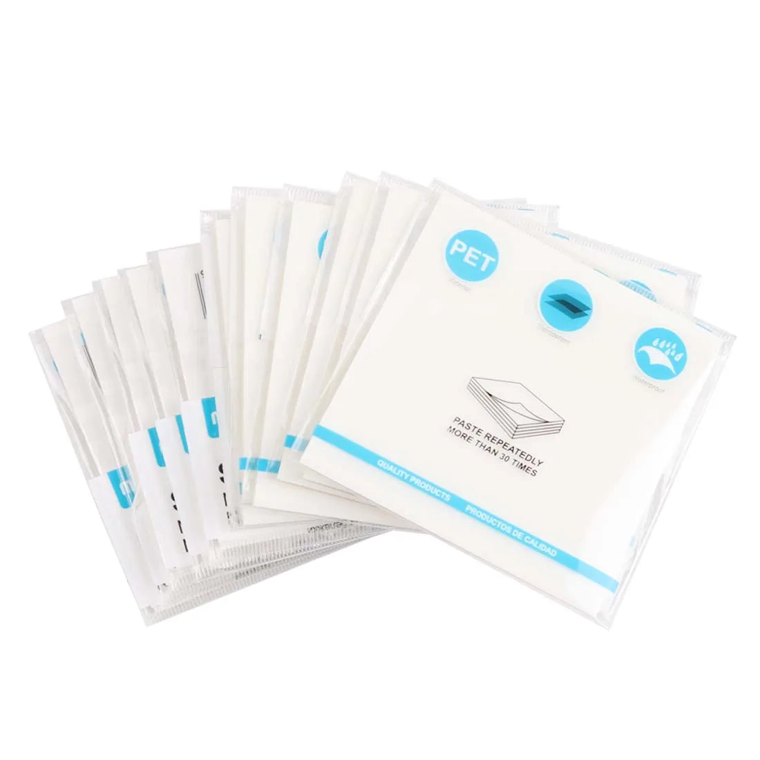 50 Sheets Creative Transparent PET Sticky Notes Pad Waterproof Self-Adhesive Memo Pads for School Office Stationery Supplies