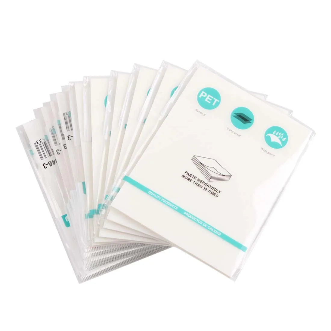 50 Sheets Creative Transparent PET Sticky Notes Pad Waterproof Self-Adhesive Memo Pads for School Office Stationery Supplies